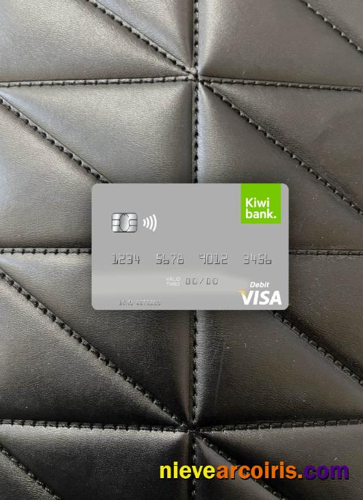 New Zealand Kiwibank visa debit card photolook